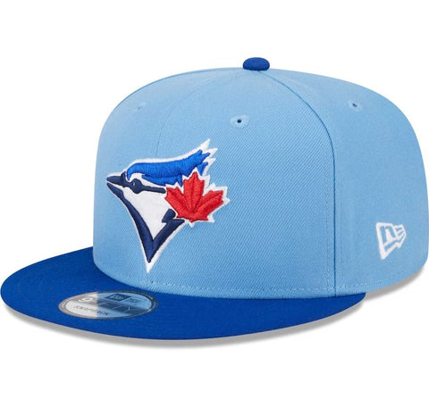 Men's New Era MLB Toronto Blue Jays 2024 Batting Practice On-Field 9FIFTY Snapback Hat - Powder Blue
