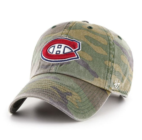 47  Montreal Canadiens NHL Camo Clean Up Adjustable Cap