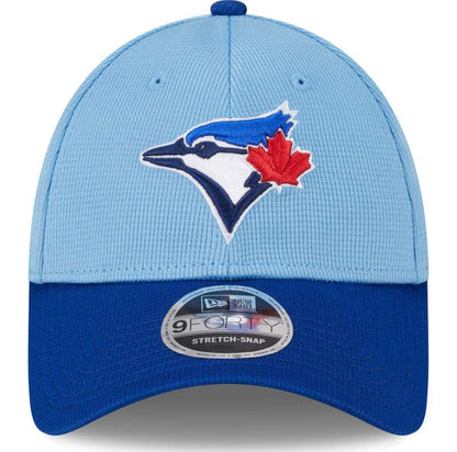 Men's New Era MLB Toronto Blue Jays 2024 Batting Practice On-Field 9Forty Adjustable - Powder Blue