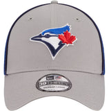 New Era MLB Toronto Blue Jays Pipe 39THIRTY Stretch Flex Hat - Grey/Royal Blue