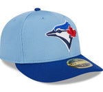 Men’s New Era MLB Toronto Blue Jays 2024 Batting Practice On-Field Low Profile 59FIFTY Fitted Hat - Powder Blue