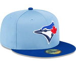 Men's New Era MLB Toronto Blue Jays 2024 Batting Practice On-Field 59FIFTY Fitted Hat - Powder Blue