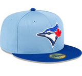 Men's New Era MLB Toronto Blue Jays 2024 Batting Practice On-Field 59FIFTY Fitted Hat - Powder Blue