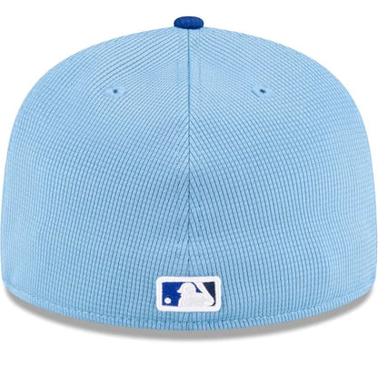 Men's New Era MLB Toronto Blue Jays 2024 Batting Practice On-Field 59FIFTY Fitted Hat - Powder Blue