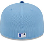 Men’s New Era MLB Toronto Blue Jays 2024 Batting Practice On-Field Low Profile 59FIFTY Fitted Hat - Powder Blue