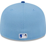 Men’s New Era MLB Toronto Blue Jays 2024 Batting Practice On-Field Low Profile 59FIFTY Fitted Hat - Powder Blue