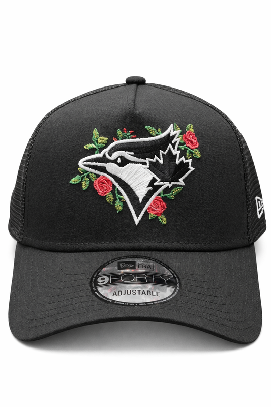 New Era Toronto Blue Jays 9FORTY Floral A-Frame Trucker - Black