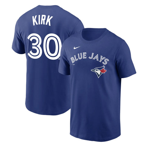 Nike MLB Alejandro Kirk Toronto Blue Jays Name & Number T-Shirt - Royal Blue