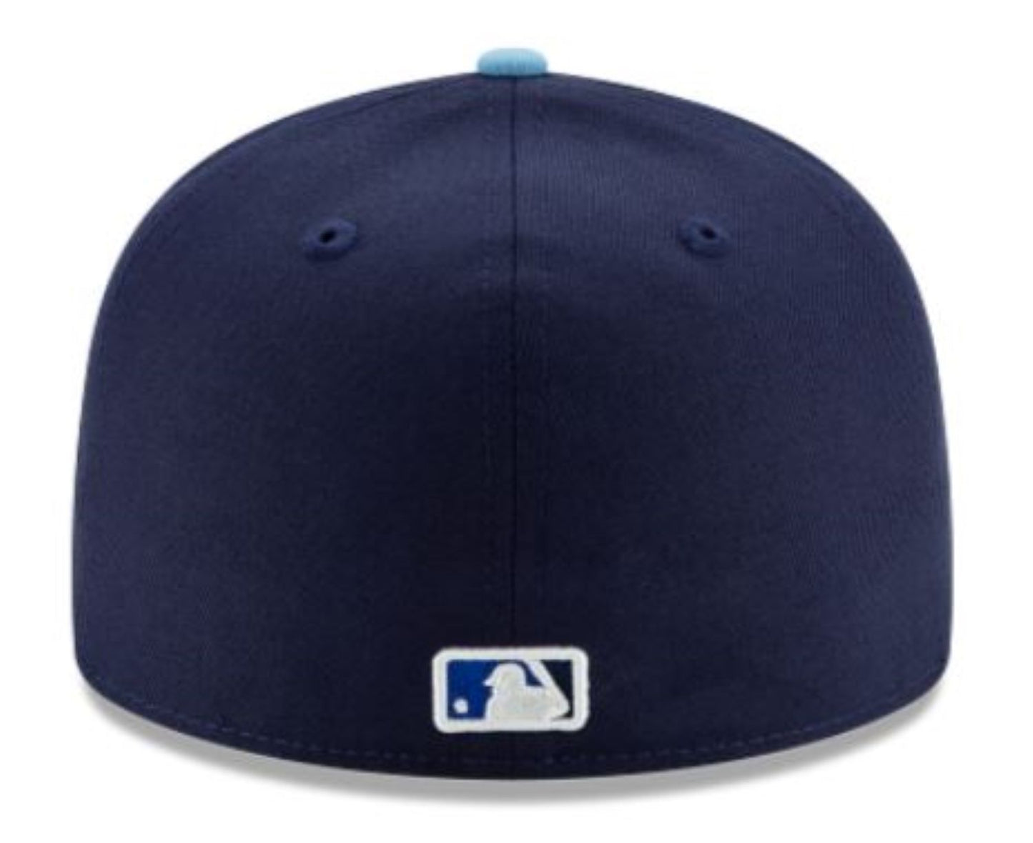 New Era 59FIFTY MLB Toronto Blue Jays 50th Anniversary Side Patch Authentic Collection Two Tone Fitted Hat - Navy/Powder Blue
