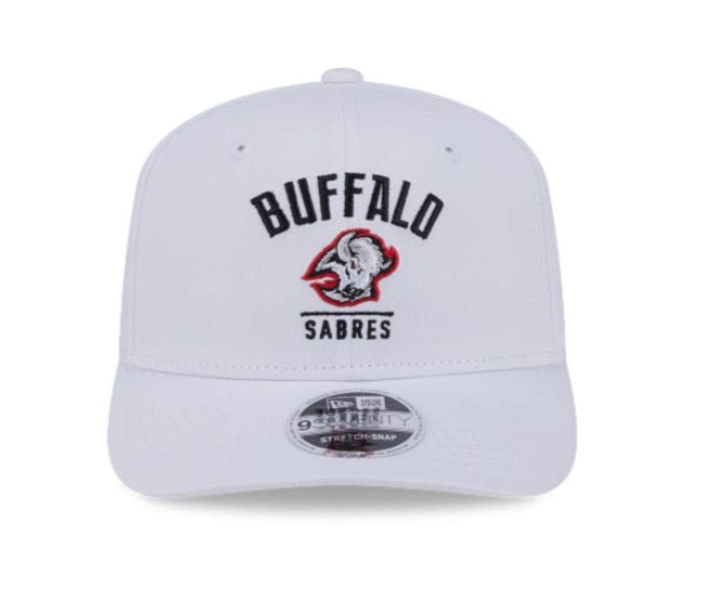 New Era 9SEVENTY NHL Buffalo Sabres Alternate Logo Stretch-Snap Adjustable Snapback Hat - White