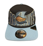 New Era 9FIFTY CFL Toronto Argonauts Big Block 2025 A-Frame Turf Traditions Sideline Two Tone Snapback Hat - Navy/Blue