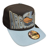 New Era 9FIFTY CFL Toronto Argonauts Big Block 2025 A-Frame Turf Traditions Sideline Two Tone Snapback Hat - Navy/Blue