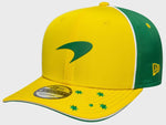 New Era 9SEVENTY Formula 1 Oscar Piastri #81 McLaren Team 2025 Australia GP Adjustable Snapback Cap - Yellow/Green