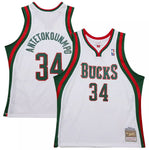 Mitchell & Ness NBA Milwaukee Bucks Giannis Antetokounmpo #34 2013-14 HWC Swingman Jersey - White