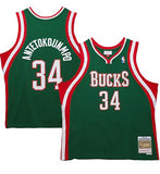 Mitchell & Ness NBA Milwaukee Bucks Giannis Antetokounmpo #34 2013-14 HWC Swingman Jersey - Green