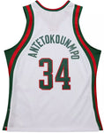 Mitchell & Ness NBA Milwaukee Bucks Giannis Antetokounmpo #34 2013-14 HWC Swingman Jersey - White