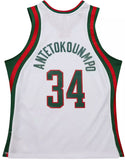 Mitchell & Ness NBA Milwaukee Bucks Giannis Antetokounmpo #34 2013-14 HWC Swingman Jersey - White