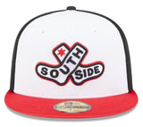New Era 59FIFTY MLB Chicago White Sox City Connect Batting Practice Fitted Hat - White/Red