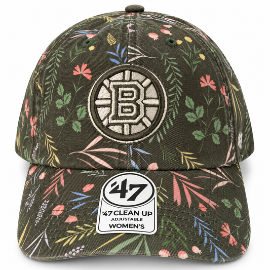 '47 NFL Boston Bruins Women's Verbena Clean Up Adjustable Hat - Green Floral