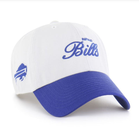 '47 NFL Buffalo Bills Foundational TT Clean Up Sandstone Hat - White/Blue