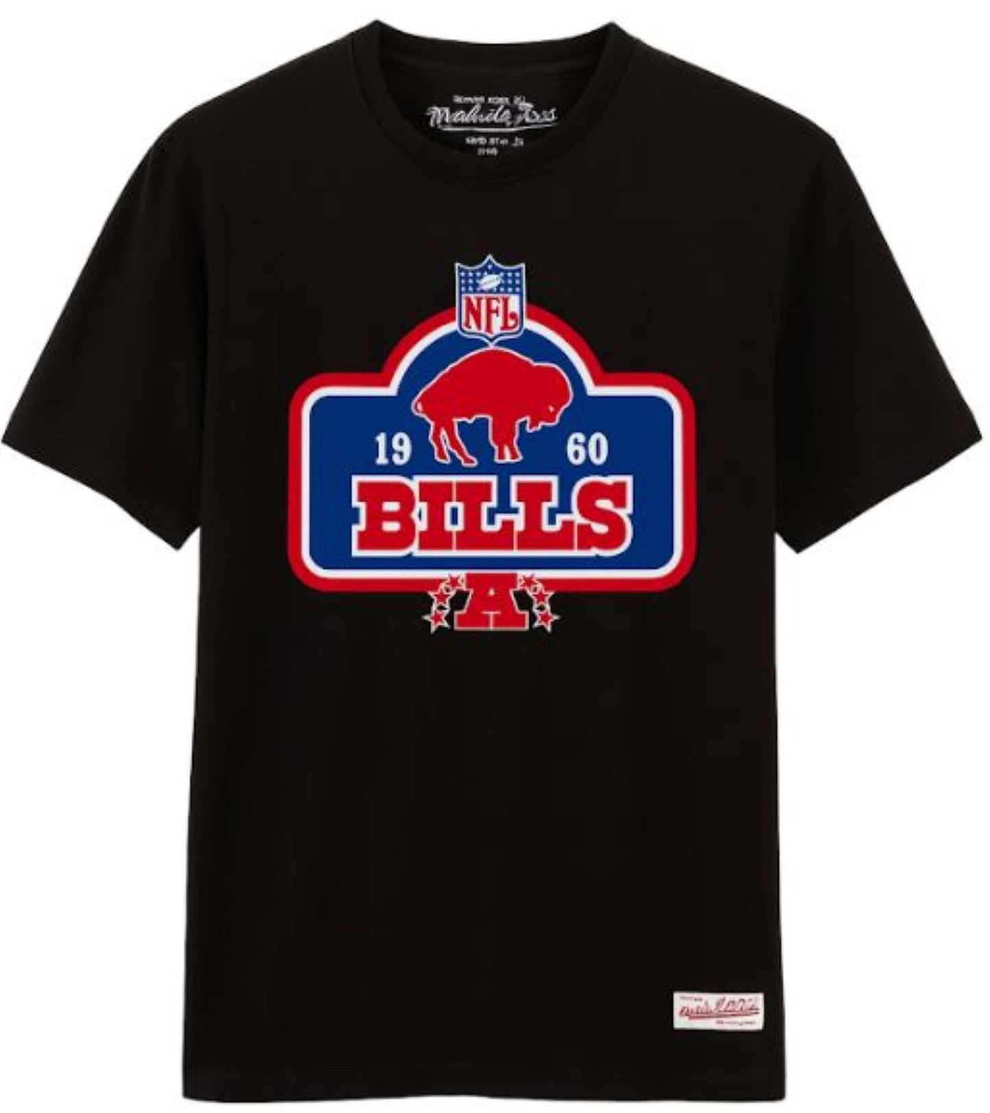 Mitchell & Ness NFL Buffalo Bills 1960 Retro Tee - Black
