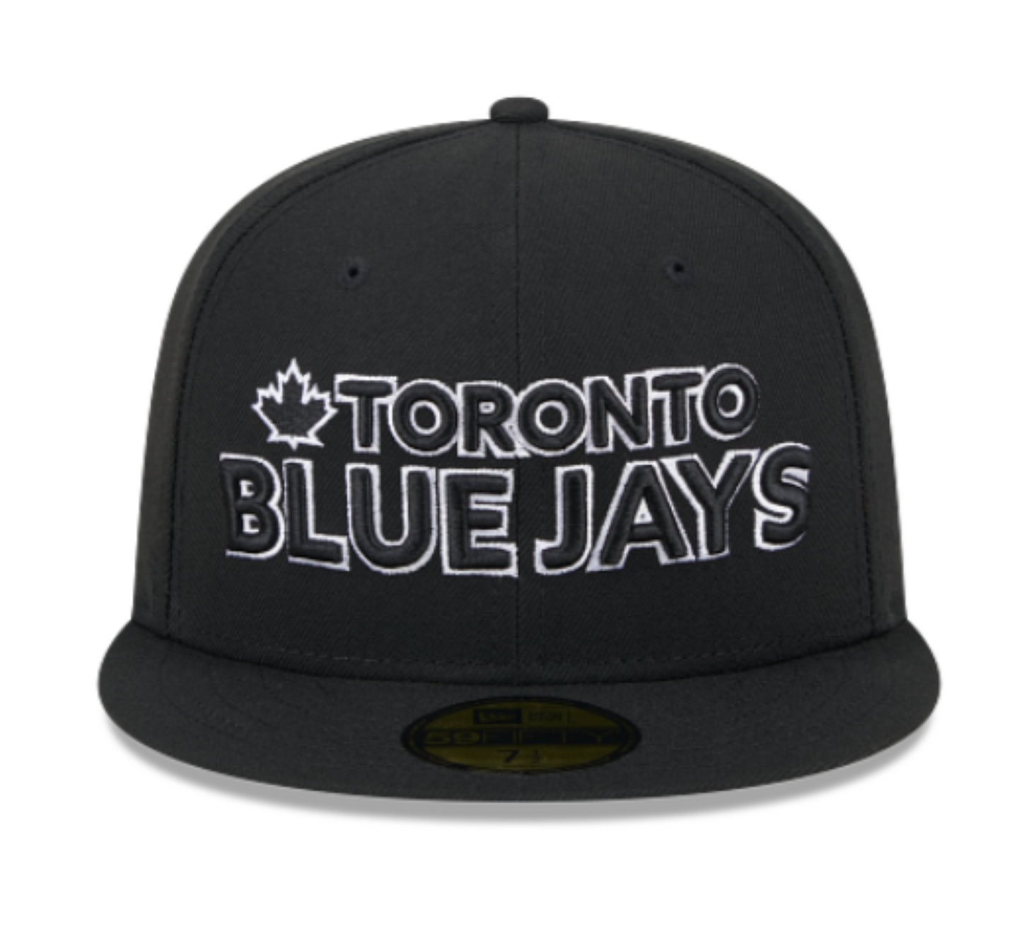New Era 59FIFTY MLB Toronto Blue Jays City Connect Two Tone Script Alternate Fitted Hat - Black/White