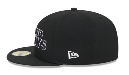 New Era 59FIFTY MLB Toronto Blue Jays City Connect Two Tone Script Alternate Fitted Hat - Black/White