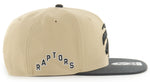 '47 Captain NBA Toronto Raptors Black Sand Snapback Hat w/ Sidepatch - Khaki/Black