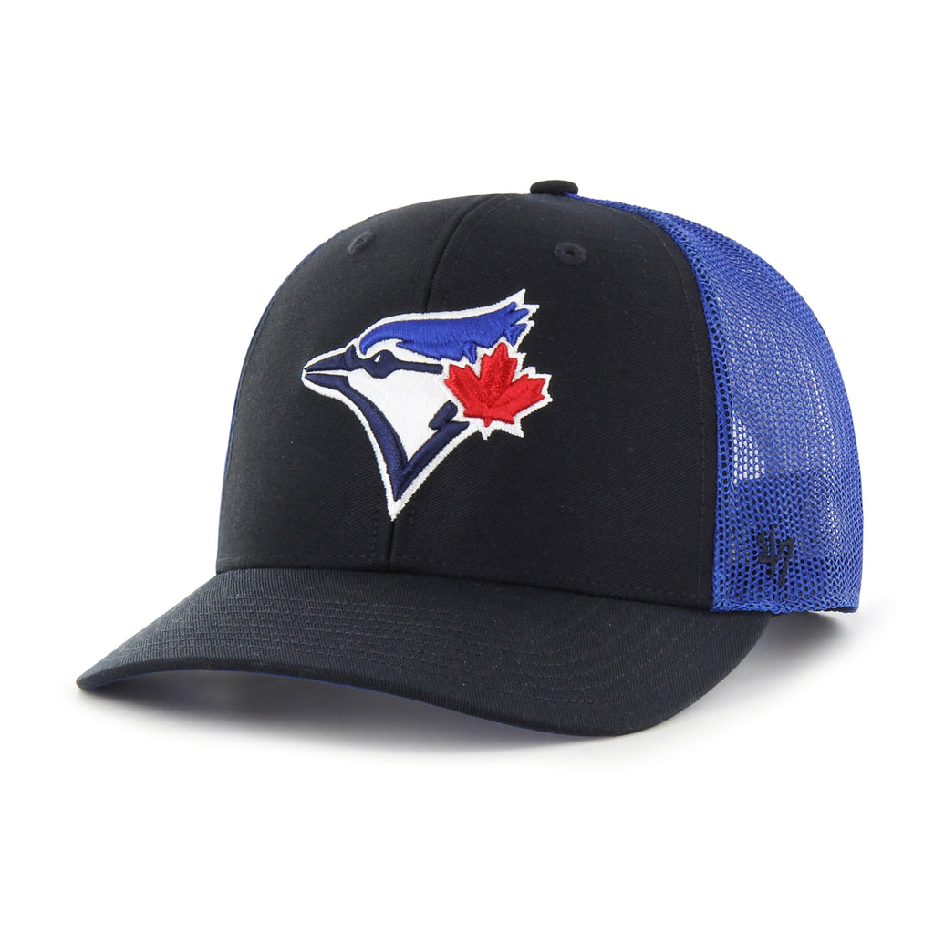 Men's Toronto Blue Jays '47 Brand Black/Royal Trucker - Snapback