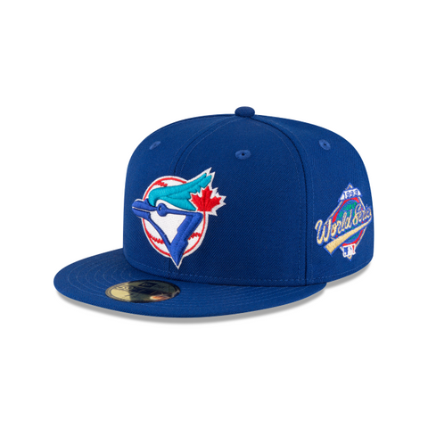 New Era Toronto Blue Jays Fitted Side Patch 1993 World Series 59Fifty MLB Hat - Royal Blue
