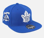 Mitchell and Ness Toronto Maple Leafs Vintage Fitted Hat with 75th Anniversary Sidepatch - Blue