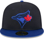 New Era 59FIFTY MLB Toronto Blue Jays City Connect Batting Practice Fitted Hat - Navy/Royal