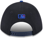 New Era 9FORTY M-Crown MLB Toronto Blue Jays City Connect Batting Practice Two Tone Adjustable Snapback Hat - Black/Blue