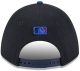 New Era 9FORTY M-Crown MLB Toronto Blue Jays City Connect Batting Practice Two Tone Adjustable Snapback Hat - Black/Blue