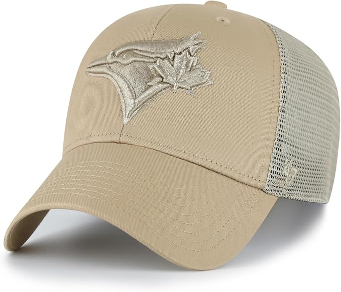 '47 MVP MLB Toronto Blue Jays Branson Adjustable Mesh Back Snapback Hat - Khaki