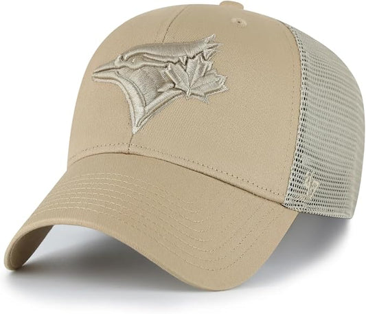 '47 MVP MLB Toronto Blue Jays Branson Adjustable Mesh Back Snapback Hat - Khaki