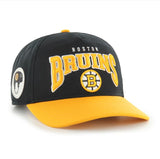 47 NHL Boston Bruins Hard Hat Arch Hitch Snapback - Black/Yellow