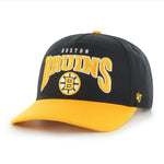 47 NHL Boston Bruins Hard Hat Arch Hitch Snapback - Black/Yellow