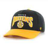 47 NHL Boston Bruins Hard Hat Arch Hitch Snapback - Black/Yellow