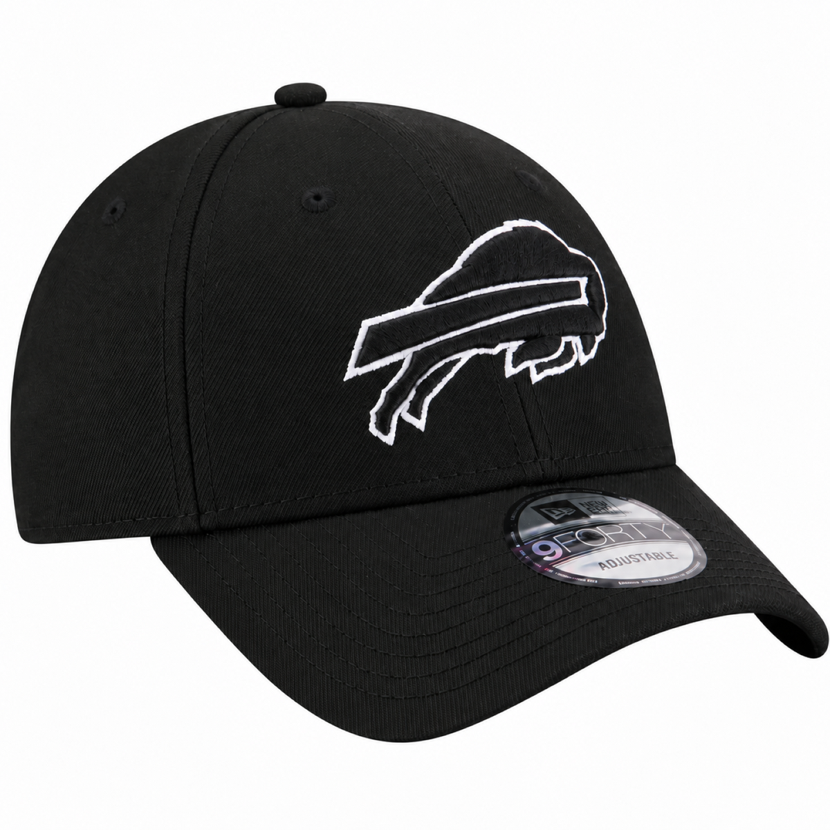 New Era 9FORTY NFL Core Team Adjustable Snapback Hat - Black/White
