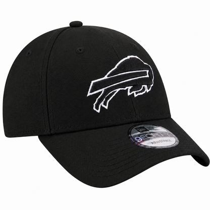 New Era 9FORTY NFL Core Team Adjustable Snapback Hat - Black/White