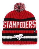 47 CFL Calgary Stampeders Bering Cuff Knit Hat - Red/Black