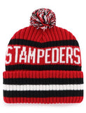47 CFL Calgary Stampeders Bering Cuff Knit Hat - Red/Black