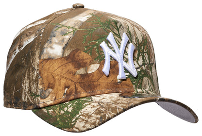 New Era 9FORTY A-Frame MLB New York Yankees Real Tree Adjustable Snapback Hat - Camo