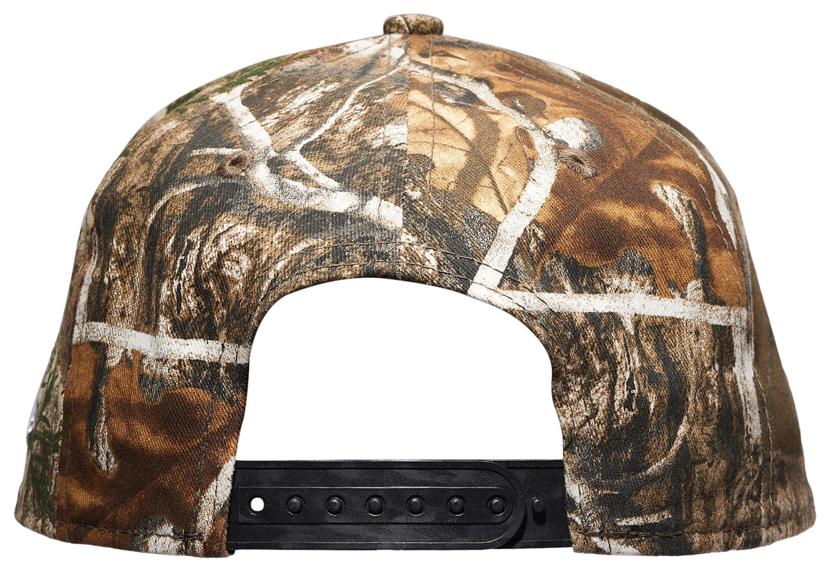 New Era 9FORTY A-Frame MLB New York Yankees Real Tree Adjustable Snapback Hat - Camo