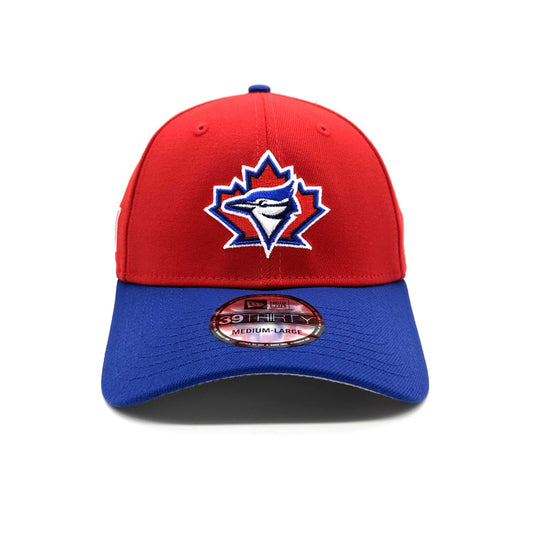 New Era MLB Toronto Blue Jays 39THIRTY Canada Day On-Field Flex Cap - Red/Royal Blue