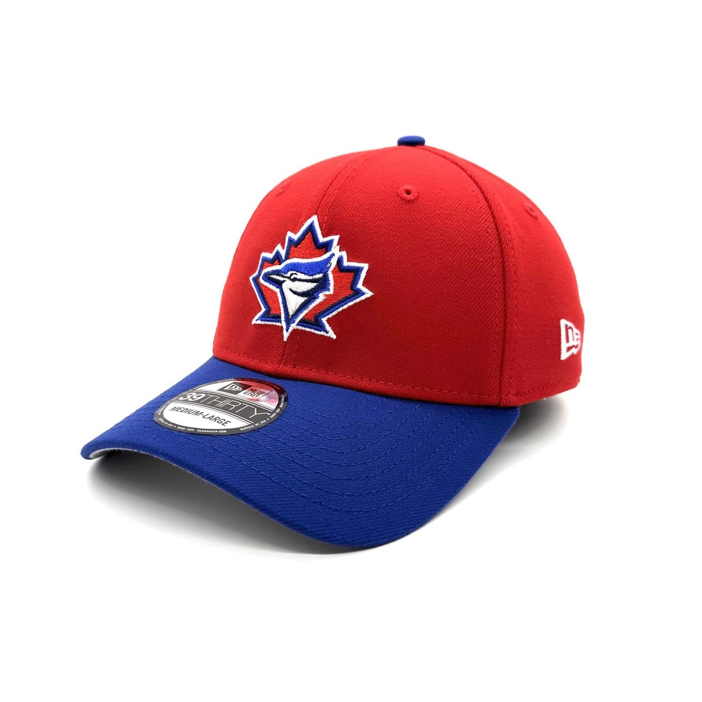 New Era MLB Toronto Blue Jays 39THIRTY Canada Day On-Field Flex Cap - Red/Royal Blue