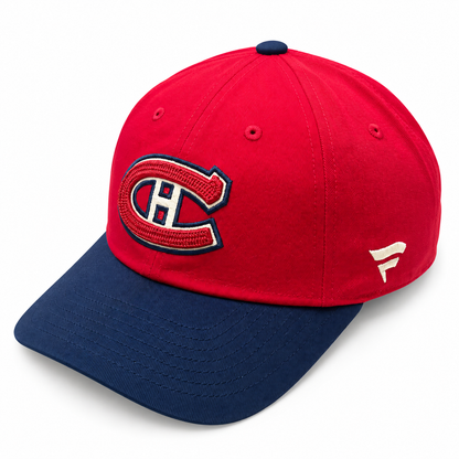 Fanatics NHL Montreal Canadiens 2026 Authentic Pro Heritage Classic Two Tone Adjustable Hat - Red/Navy