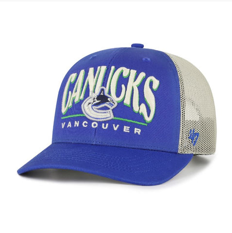 '47 NHL Vancouver Canucks Arid Trucker Adjustable Hat - Blue