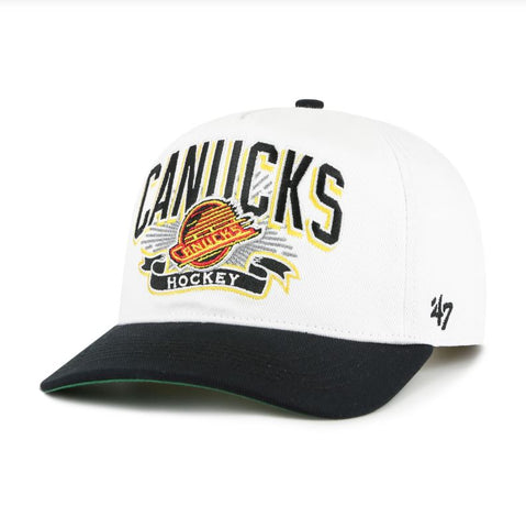 '47 NHL Vancouver Canucks Prime Play Hitch RF Adjustable Snapback Hat - White